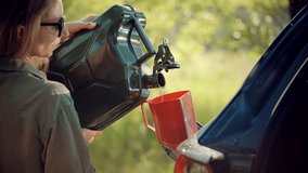 Filling Bio Diesel Into Gas Tank Canister. Refilling Gasoline Fuel Tank Car. Energy Petrol Crisis Price. Driver Opens Car Fuel Tank Filling Gasoline. Fill Petrol Benzine On Trip Canister Auto Journey - Powered by Shutterstock - Get 15% off with code: PIKWIZARD15