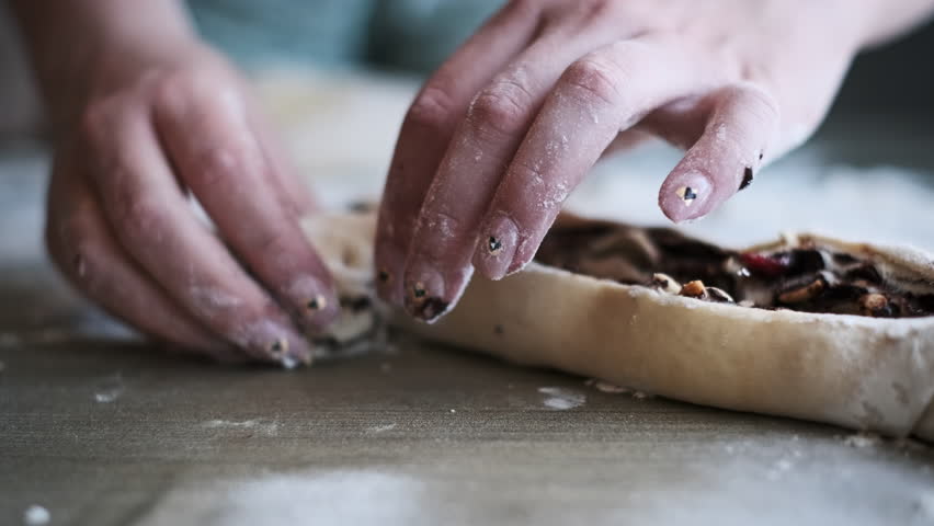 A close-up shot of a baker