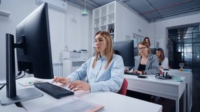 Group Of Women Professionals Working In Office, Portrait Of Team Of Female Persons With Computers - Powered by Shutterstock - Get 15% off with code: PIKWIZARD15