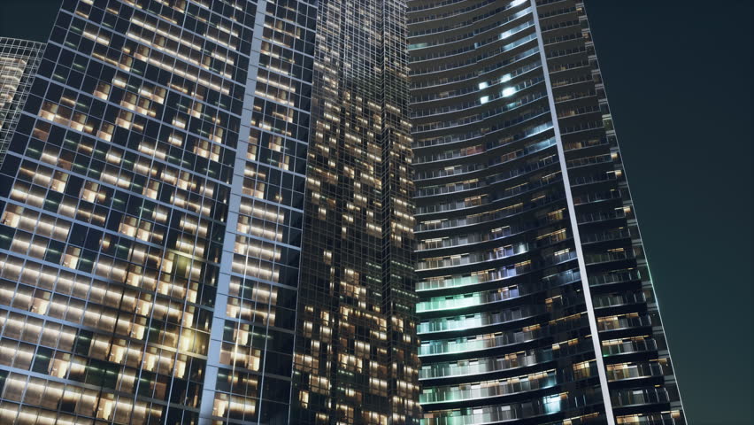 The New York City in the night