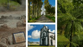 The Azores Collection: A video postcard of some of the most famous landmarks in the island of Sao Miguel, The Azores, Portugal including Lagoa das Furnas and Ponta Delgada