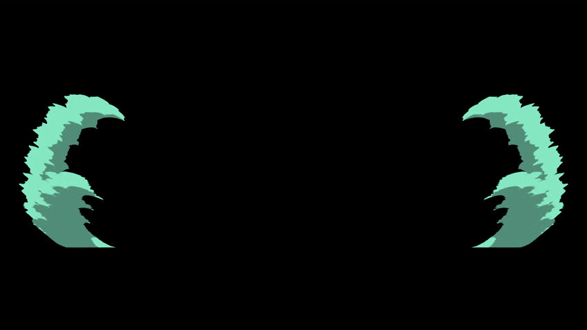 Smoke 2d Cartoon FX 4K Elements. Smoke Elements. Cartoon Dust Wave. 4K resolution with Alpha channel.