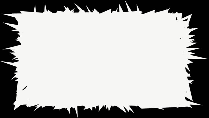 An abstract splatter border motion graphic background design element.