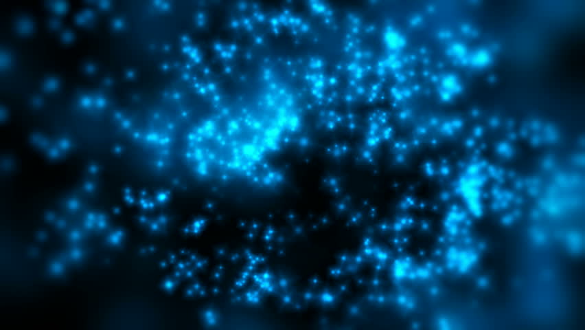 Abstract blue fireflies background (seamless loop) | Shutterstock HD Video #3507953