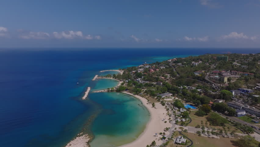 Aerial view of Jamaica