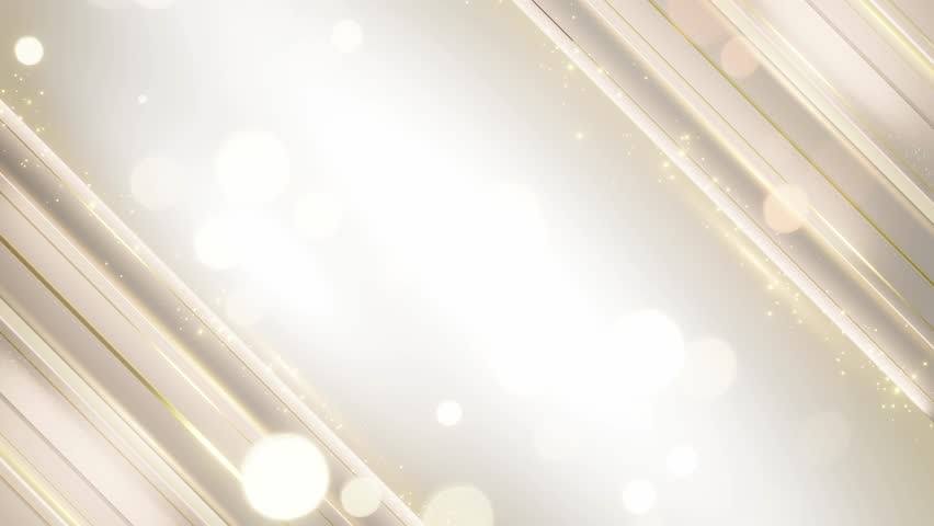 Luxurious abstract background featuring diagonal gold accents, sparkling particles, and soft light effects on a white backdrop.