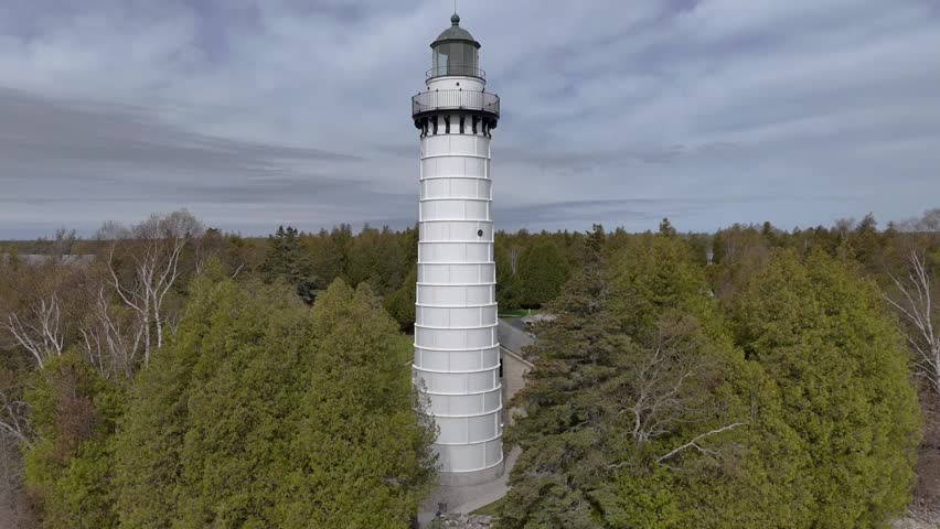 The Cana Island lighthouse is a lighthouse located on Lake Michigan just north of Baileys Harbor in Door County, Wisconsin.