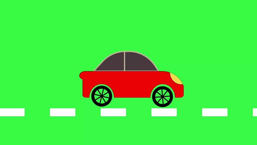 a beautyful electrick car icon animation 