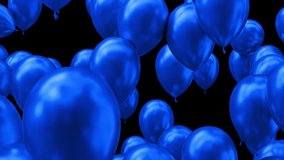 Blue balloons 4k loop with transparency - Powered by Shutterstock - Get 15% off with code: PIKWIZARD15
