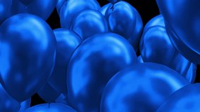 Blue ballons transition 4k with transparency - Powered by Shutterstock - Get 15% off with code: PIKWIZARD15