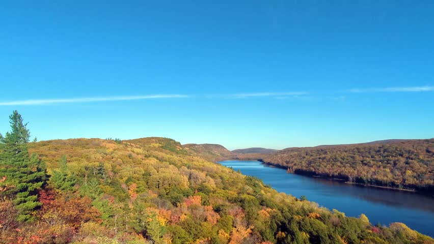 Lake of the Clouds at Porcupine Mountains State Park in northern Michigan