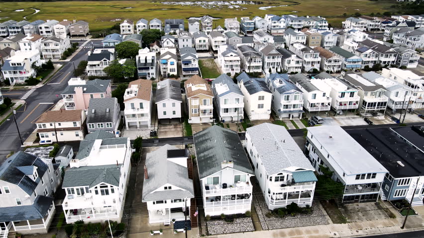 Aerial View of Homes of the South Jersey Shore