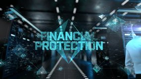 Financial protection. IT Administrator Activating Modern Data Center Server with Hologram. - Powered by Shutterstock - Get 15% off with code: PIKWIZARD15