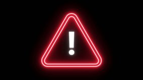 stop street sign stop neon animated street sign neon exclamation sign looping 4k - Powered by Shutterstock - Get 15% off with code: PIKWIZARD15