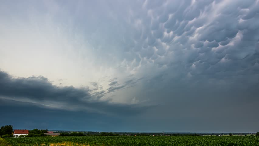 Dark Storm Clouds Forming Before Heavy Rain – Intense Weather Timelapse