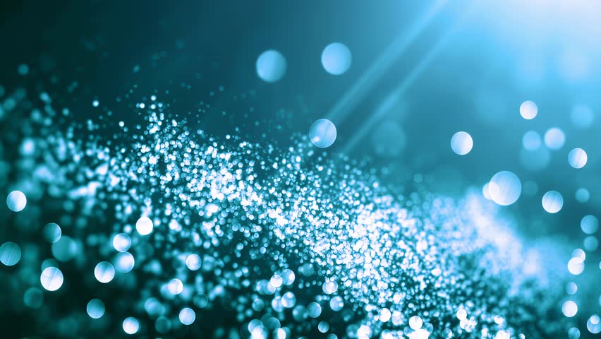 beautiful blue particles 4k loop