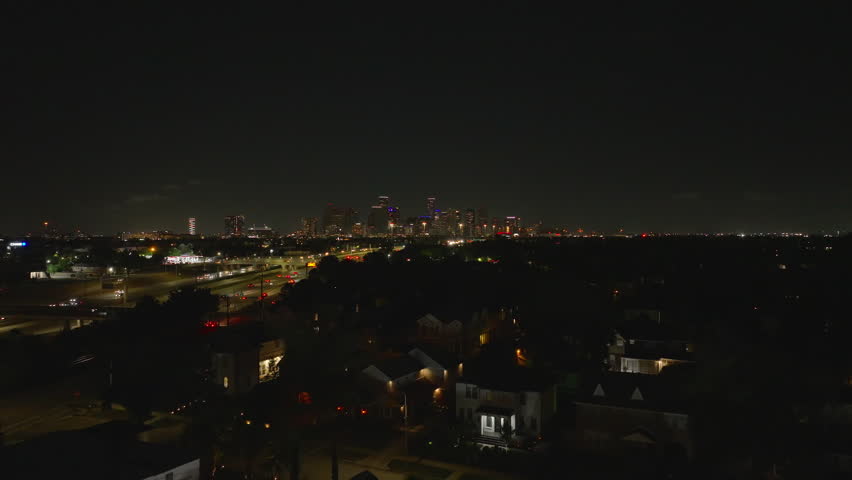 Breathtaking aerial view of Houston