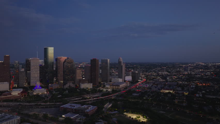 Breathtaking aerial view of Houston