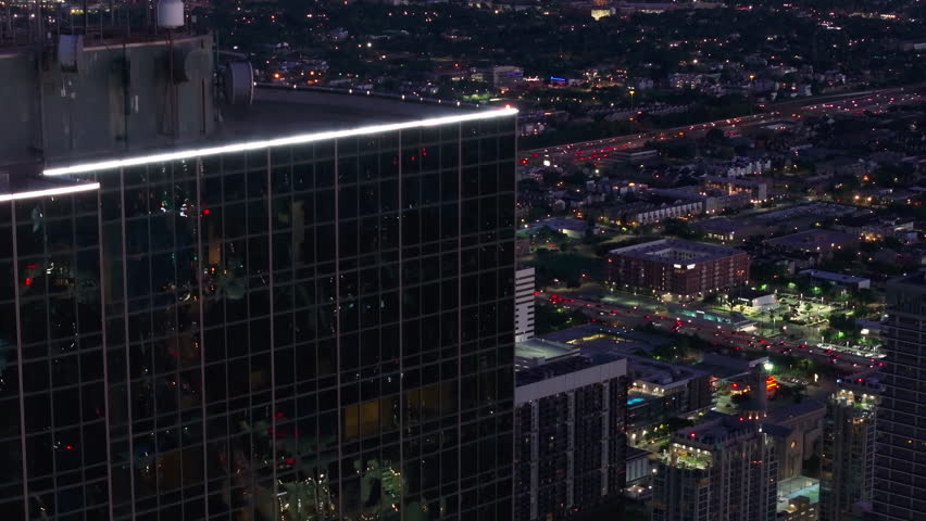 Aerial view of a skyscraper