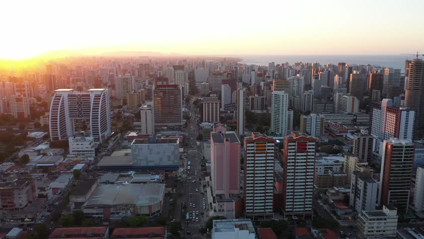 City and Sunset nature, landscape and sky