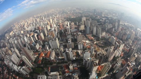 Aerial view from Sao Paulo city