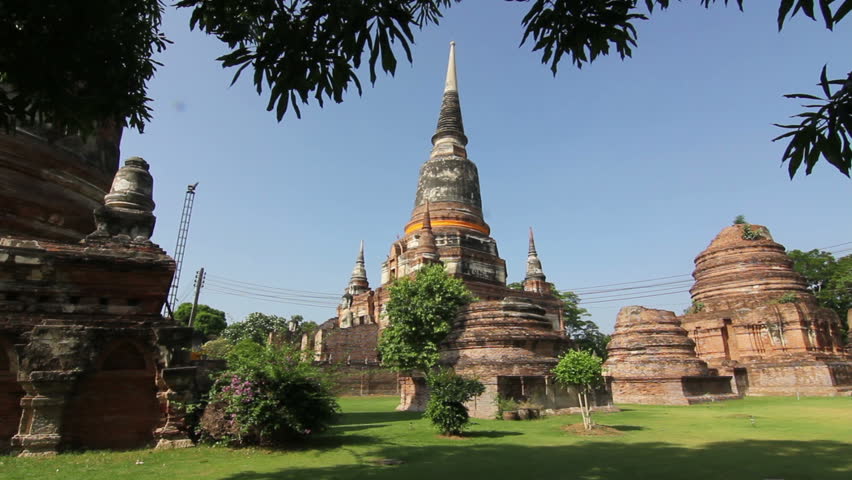 Ancient temple in Ayutthaya Thailand