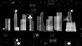 Digital cityscape with data streams, futuristic architecture - Powered by Shutterstock - Get 15% off with code: PIKWIZARD15