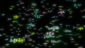 Glowing Geometry Math Formula Animation, Equation Math Flying On Black Background. Animation Of Mathematics Formulas Moving On Dark Bg, Camera Flying Thorough Mathematics Formula, Loop Animation - Powered by Shutterstock - Get 15% off with code: PIKWIZARD15