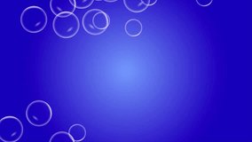 Bubbles Falling with Blue Background, Transparent Bubbles Falling slow motion animation, Water bubbles, Flying soap bubbles - Powered by Shutterstock - Get 15% off with code: PIKWIZARD15