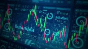 Business stock market with charts and data numbers, Candlestick information reports for finance strategy and investment, Data analytics for visualizing complex data metrics and trends. - Powered by Shutterstock - Get 15% off with code: PIKWIZARD15