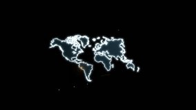 Global network map with connection points, World map showcasing interconnected locations with red markers, Technology global network and internet connection - Powered by Shutterstock - Get 15% off with code: PIKWIZARD15