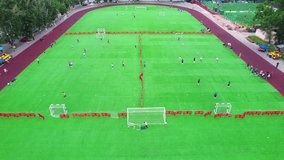 Drone view of the soccer practice field - Powered by Shutterstock - Get 15% off with code: PIKWIZARD15