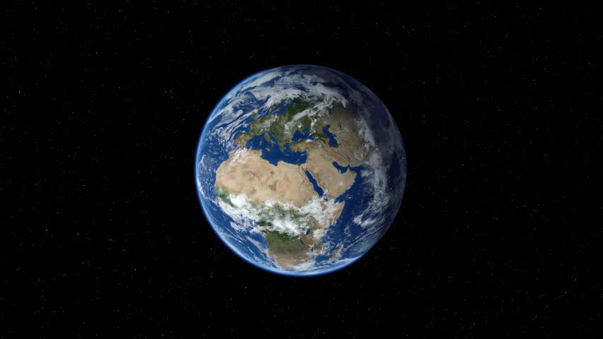 Zooming on Hamburg, Germany. Earth zoom in from outer space to city. The animation continues by zoom out through clouds and atmosphere into space. View of the Earth at night. Images from NASA. 4K