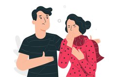 sick woman touching with her partner man taking care of her animation 4k - Powered by Shutterstock - Get 15% off with code: PIKWIZARD15