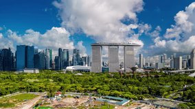 Aerial hyperlapse, dronelapse video of Singapore in daytime - Powered by Shutterstock - Get 15% off with code: PIKWIZARD15
