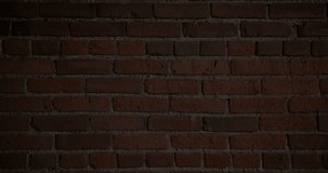A beam of light in the colors of the Democratic Republic of the Congo flag moves on a brick wall. Loopable animation in 4k resolution video.