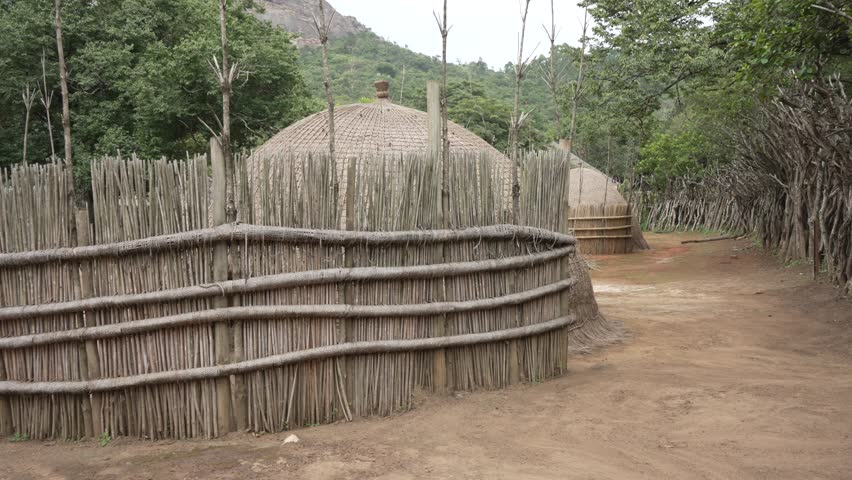 View of Mantenga Cultural Village, a traditional Eswatini settlement, Malkerns, Eswatini, Africa