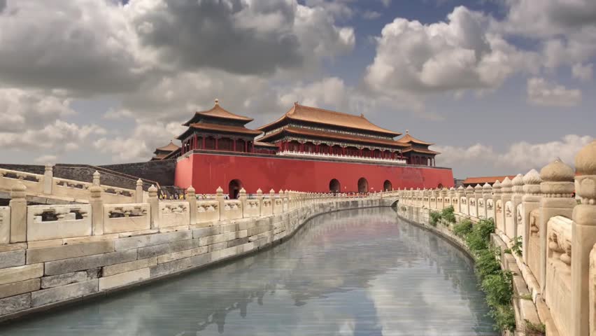 
Time lapse view of The Forbidden City, Imperial Palace, located in the center of Beijing, was the center of power of the Ming and Qing dynasties