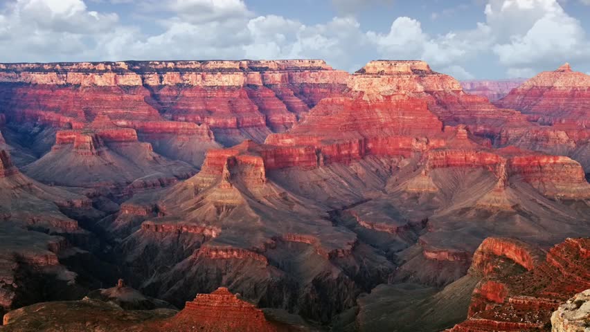 Beautiful general and panoramic view of the Grand Canyon of Colorado, time lapse panoramic view of the Grand Canyon of Colorado in Arizona, United States of America