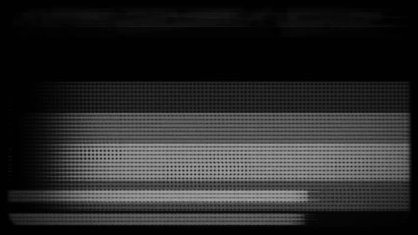 Glitch noise static television VFX. Visual video effects stripes background, tv screen noise glitch effect. Video background, transition effect for video editing, intro and logo reveals with sound