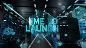 Time To Launch. IT Administrator Activating Modern Data Center Server with Hologram. - Powered by Shutterstock - Get 15% off with code: PIKWIZARD15