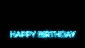Fire and ice Happy Birthday Animation letters - Powered by Shutterstock - Get 15% off with code: PIKWIZARD15