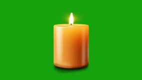 Realistic Candle Flame. Candle flames animation on Green screen - candle Fire flame. Candle light green screen motion graphics	 - Powered by Shutterstock - Get 15% off with code: PIKWIZARD15