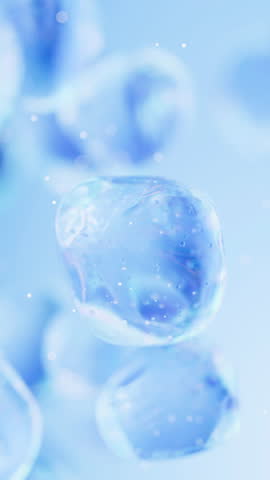 Transparent bubble with gradient colors, 3d rendering. 