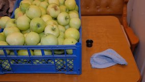 cooking visible process lunch dinner breakfast food healthy eating products stocking apples for the winter boxes process man - Powered by Shutterstock - Get 15% off with code: PIKWIZARD15