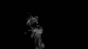 Steam Rises From the Cup. White smoke on black background. Slow Motion - Powered by Shutterstock - Get 15% off with code: PIKWIZARD15