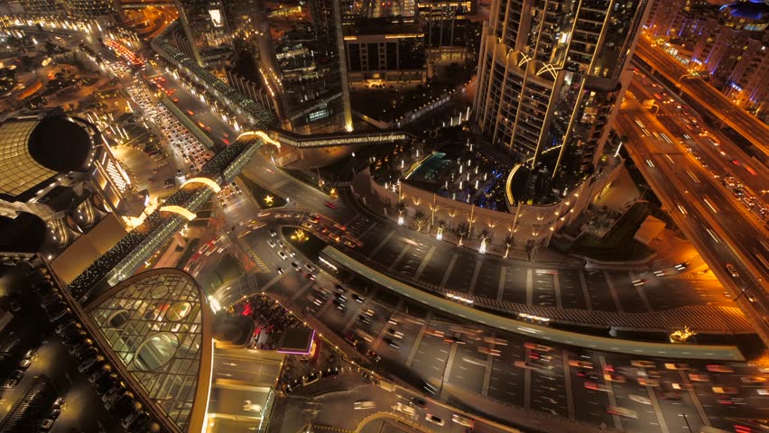 Nocturnal Charm of Traffic Lights on Futuristic City Roads