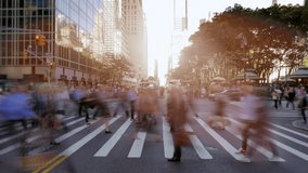 Crowds of people communicate in the bustling city streets - Powered by Shutterstock - Get 15% off with code: PIKWIZARD15