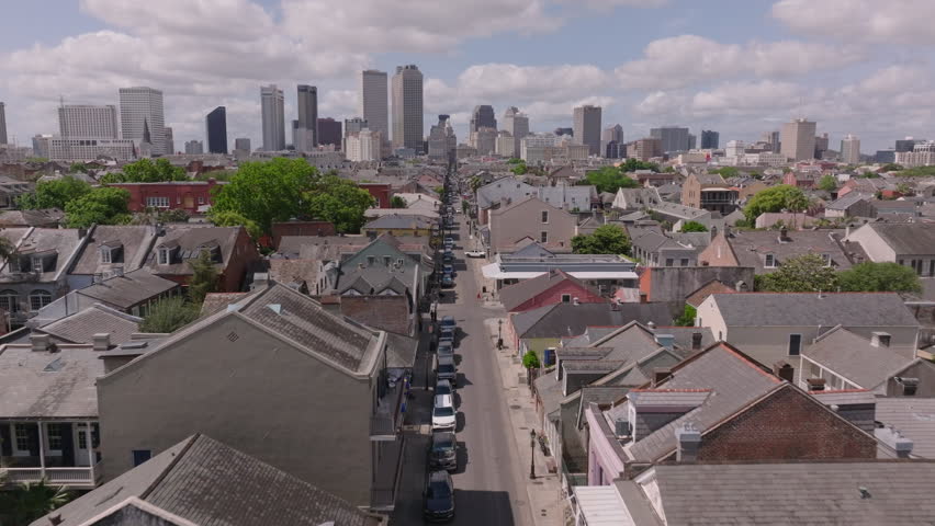Explore the beauty of French Quarter in New Orleans from a bird