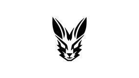Animation set, hare's head symbol. Animations: transparency, zooms, transition top to down, transition left to right, slide up to down, slide left to right - Powered by Shutterstock - Get 15% off with code: PIKWIZARD15